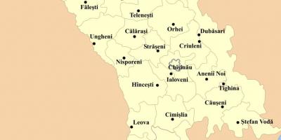 Mapa cahul Moldavsko